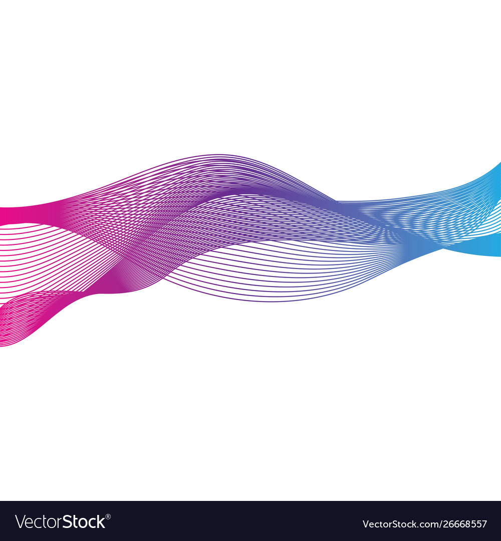 Abstract smooth color wave vector image Abstract smooth color wave