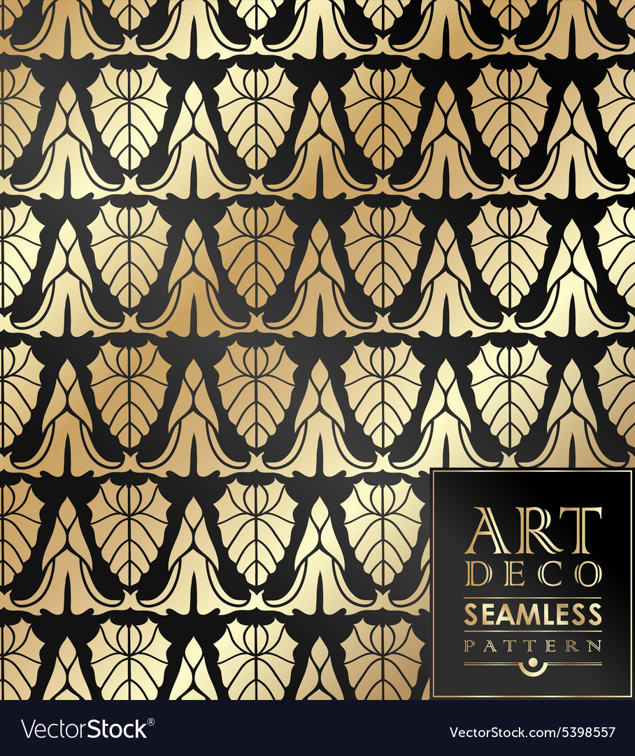 Art deco seamless vintage wallpaper pattern