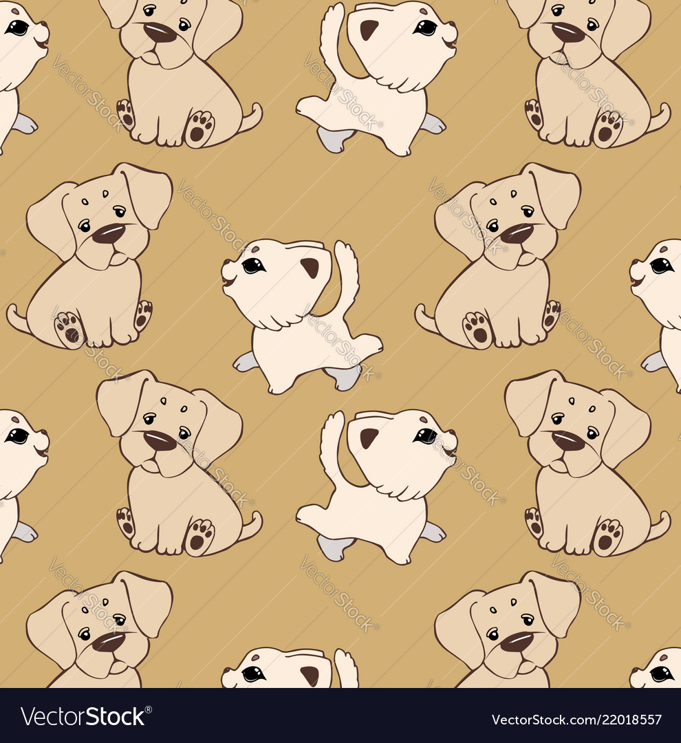 Cartoon seamless pattern with funny cats
