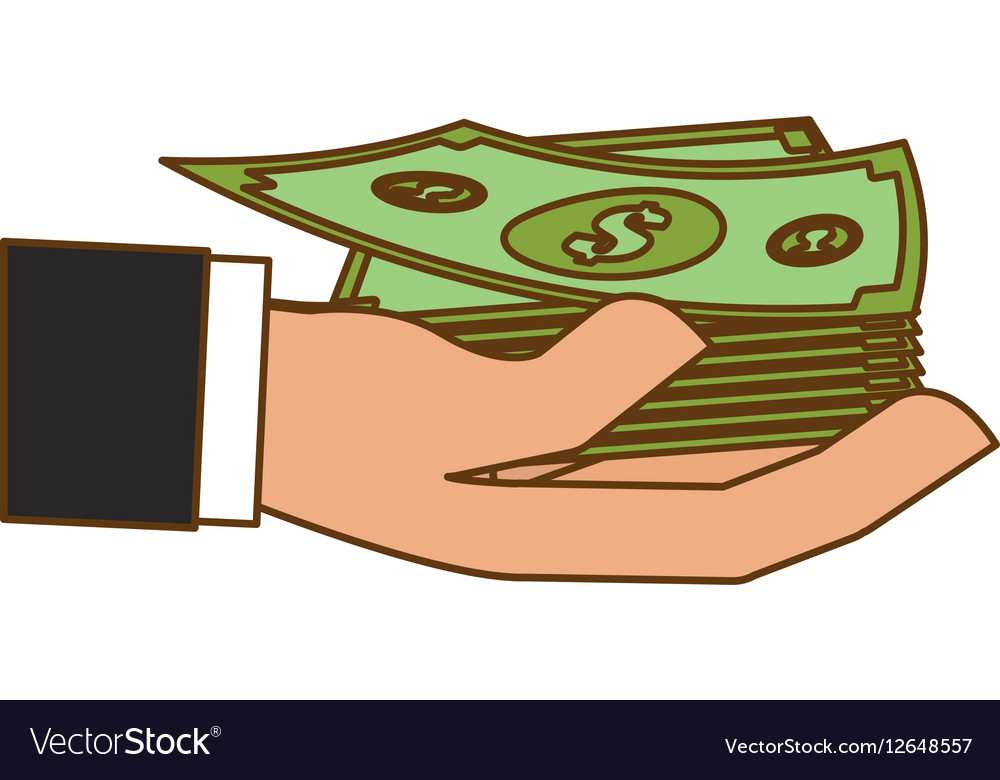 Cash money related icons image Royalty Free Vector Image