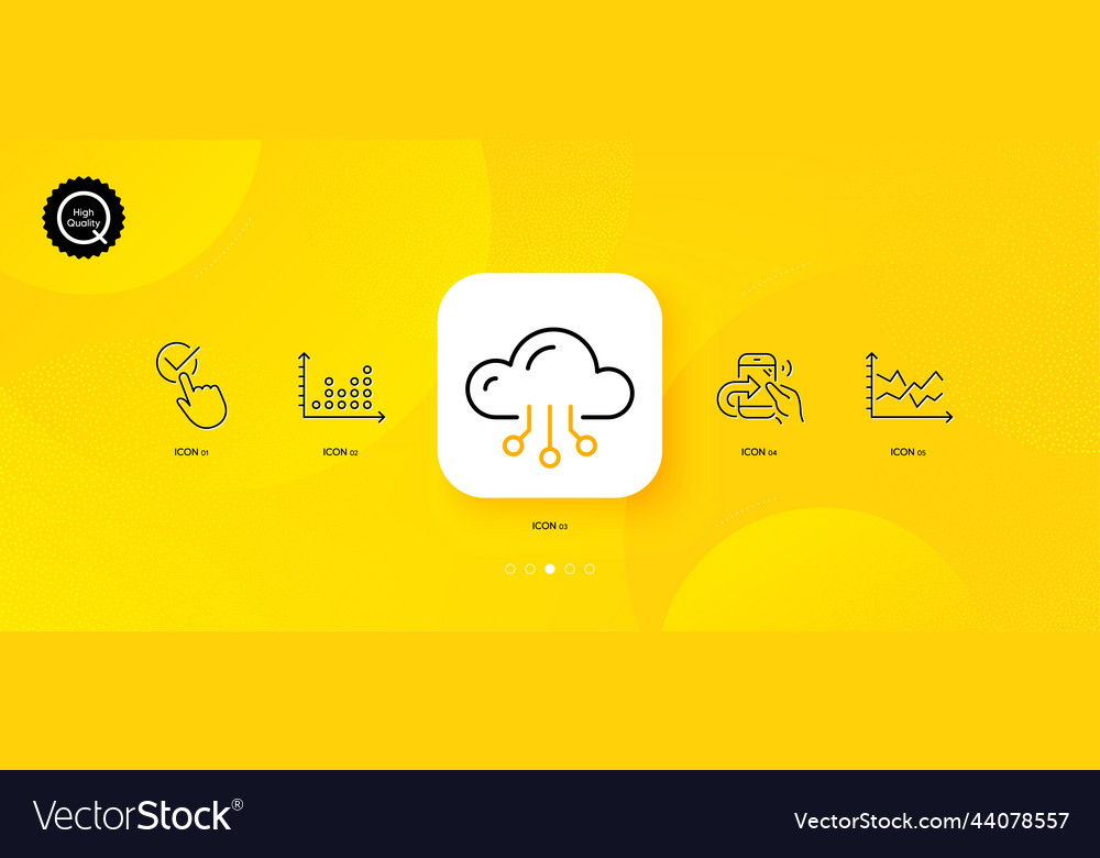 Cloud Computing Diagramm und Punktdiagramm vector image Cloud Computing Diagramm und Punktdiagramm