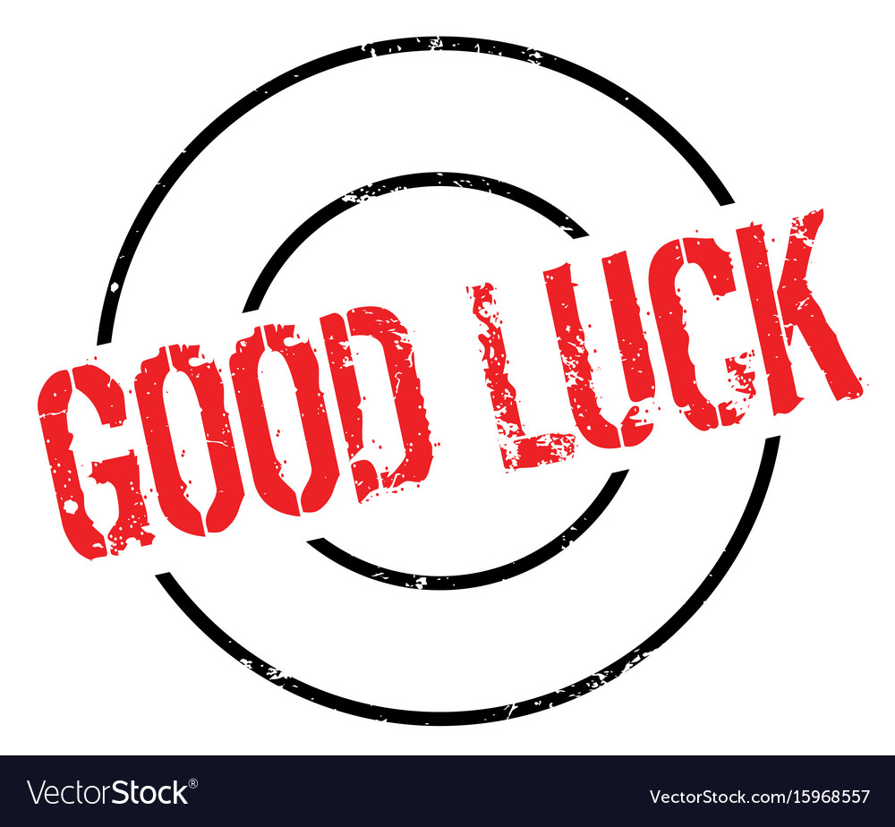 Good luck rubber stamp Royalty Free Vector Image