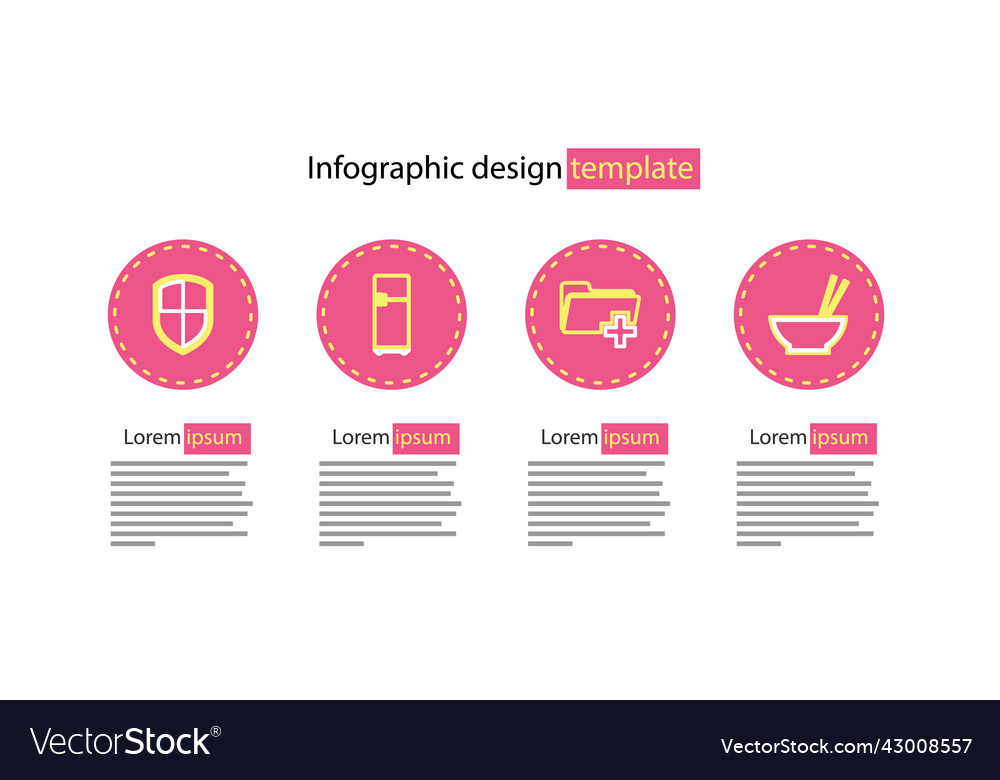 Set line add new folder bowl with chopsticks vector image Set line add new folder bowl with chopsticks