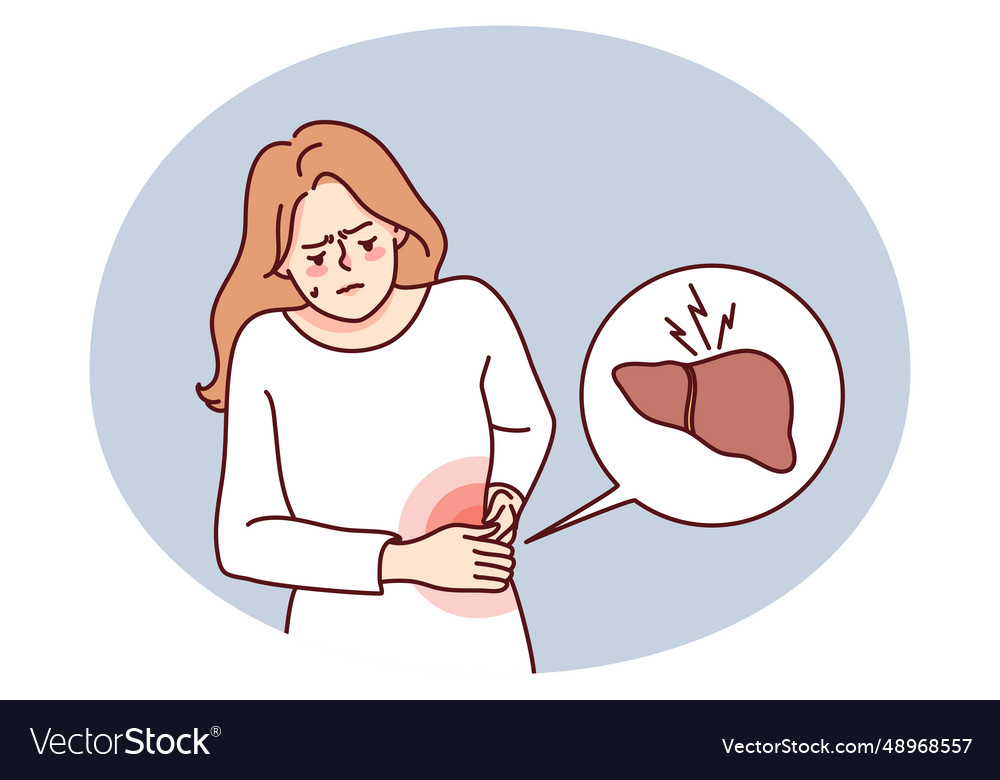 unwell-woman-suffer-from-liver-problems-royalty-free-vector