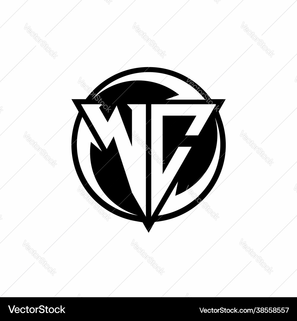 Wc logo monogram design template Royalty Free Vector Image