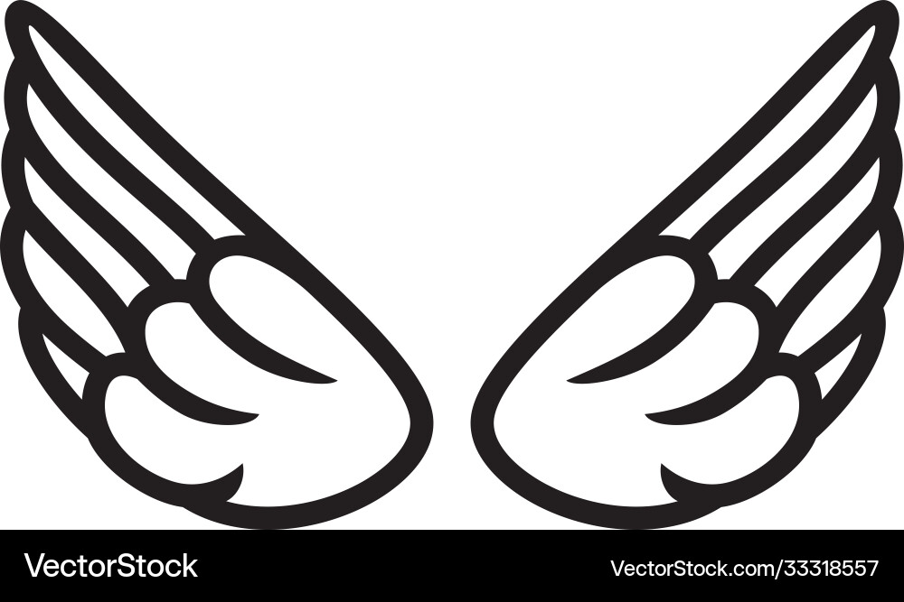 Wings Royalty Free Vector Image - VectorStock