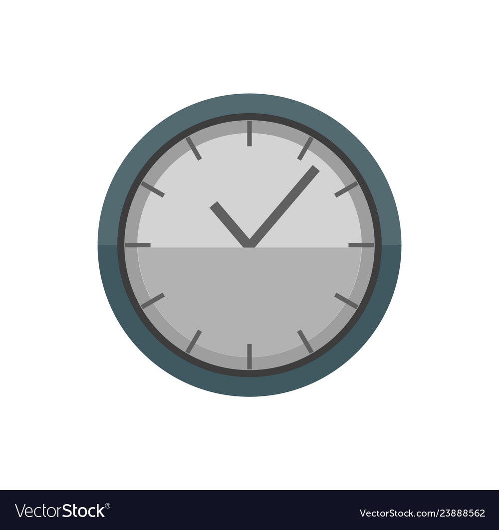 Clock with hands and lines time isolated icon Vector Image Clock with hands and lines time isolated icon