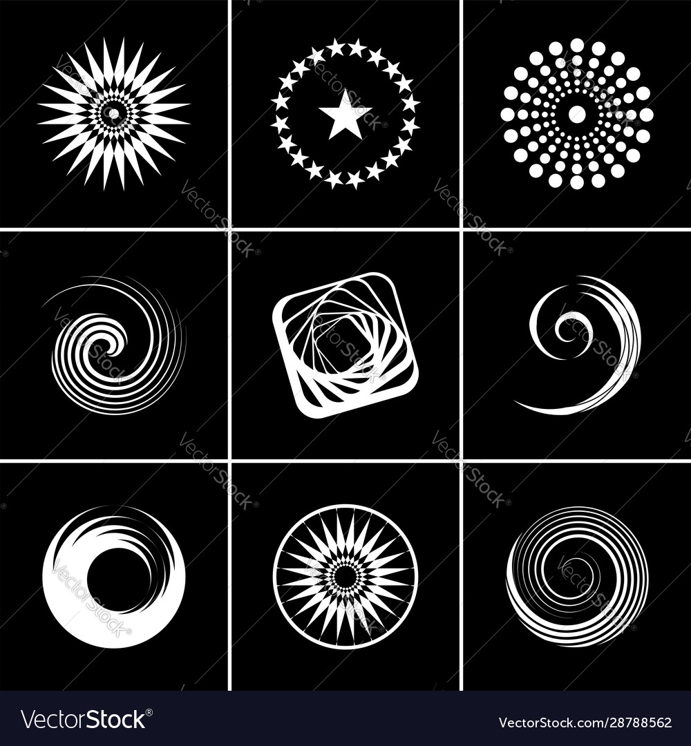 Design elements set vector image Design elements set