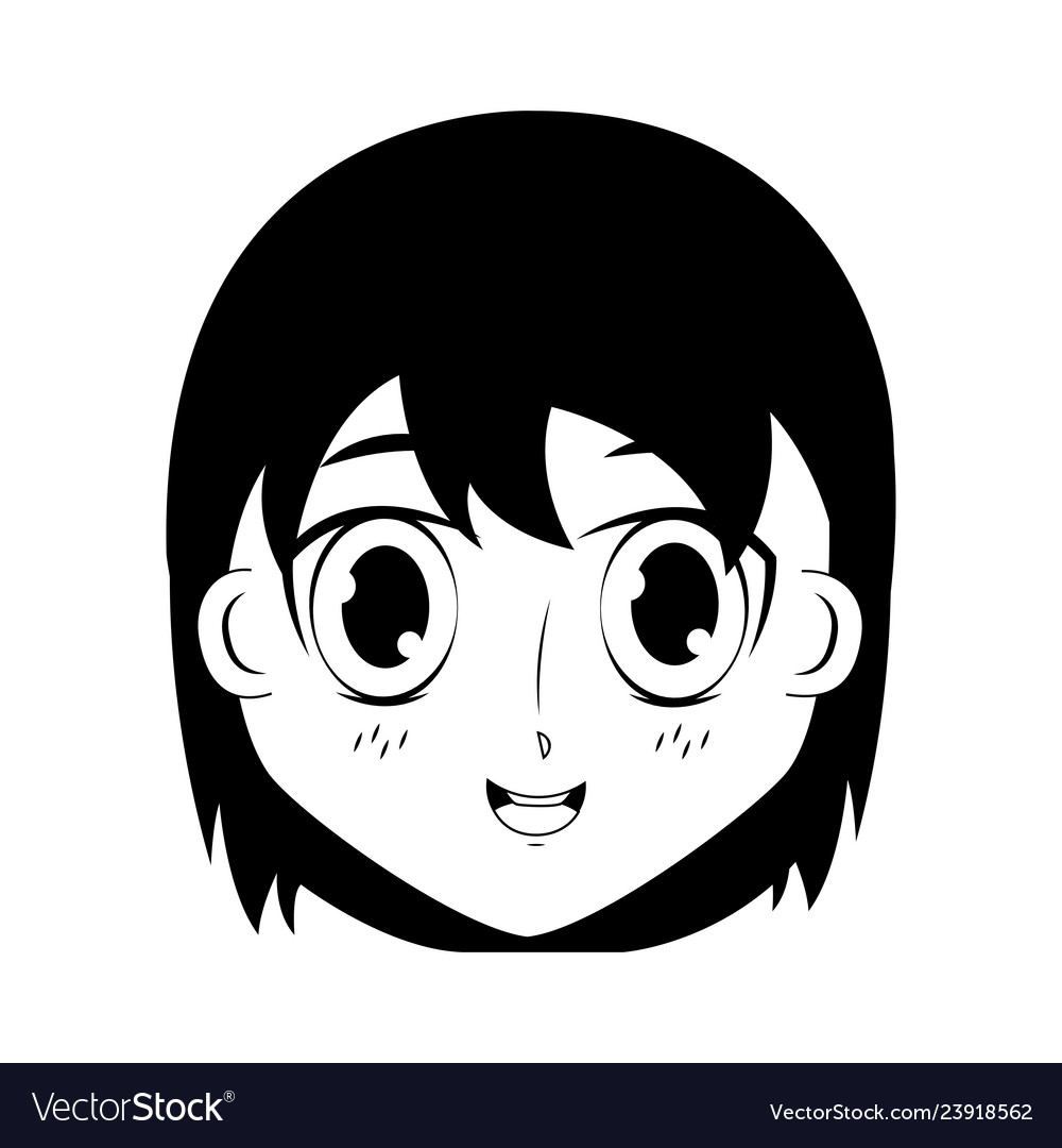 Anime male avatar Royalty Free Vector Image - VectorStock