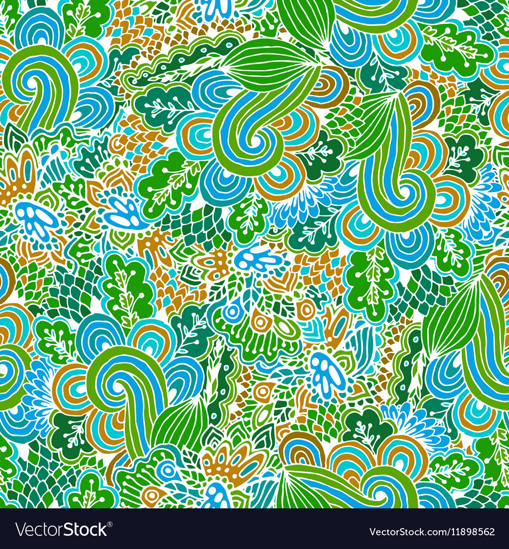 Flower pattern seamless botanic texture