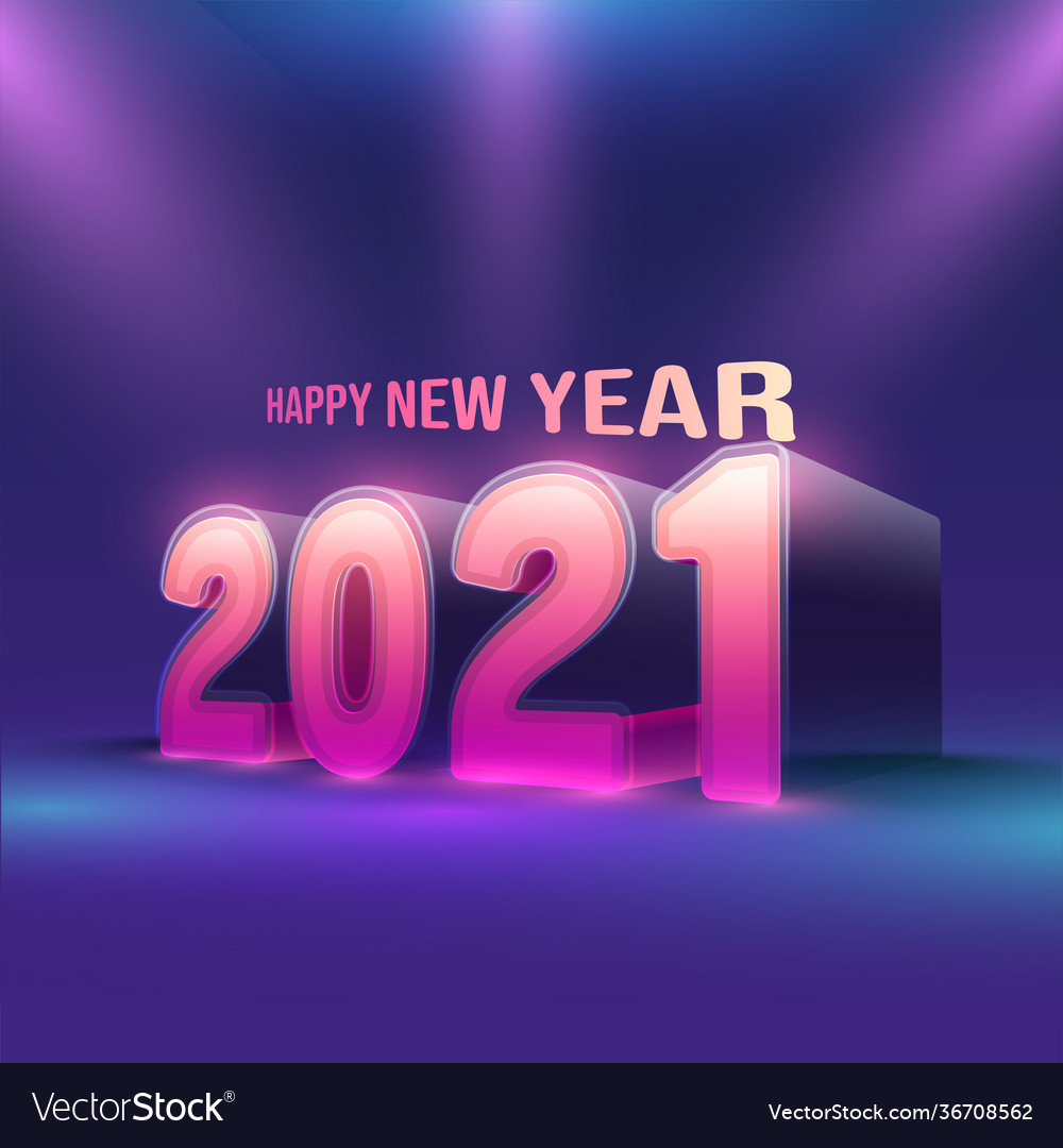 Gradient lights focus background with 3d 2021