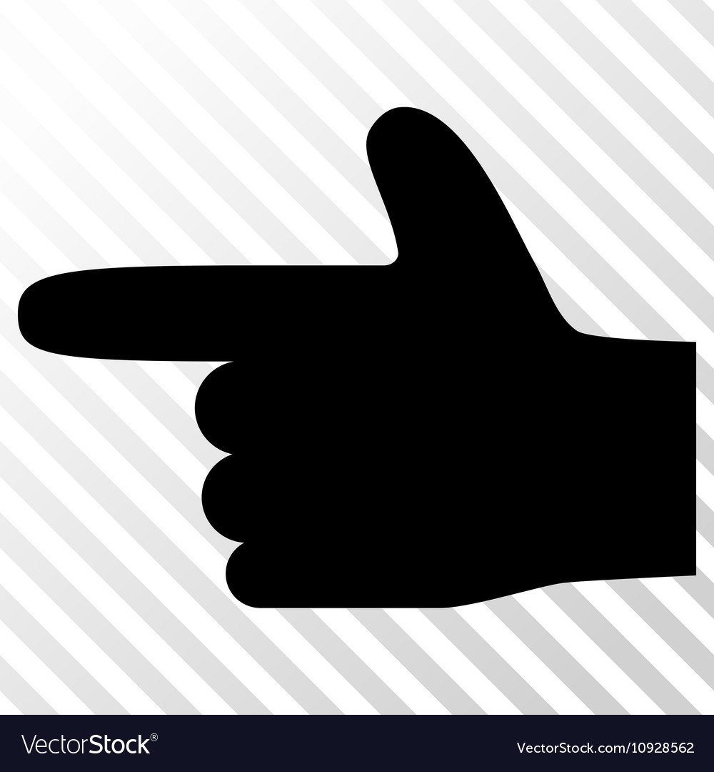 Hand pointer left icon