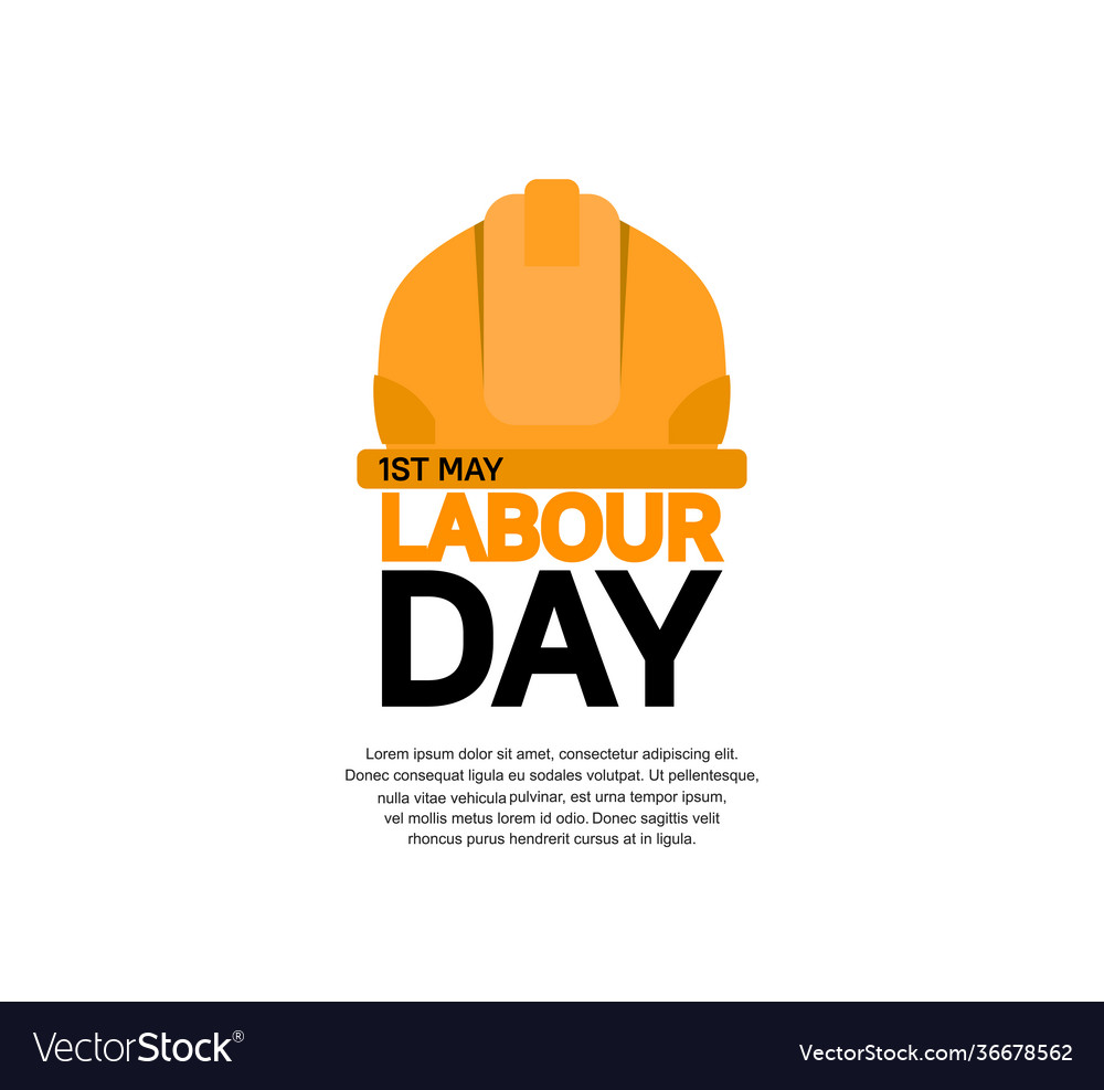 Labor day design 1st may celebration with\
helmet