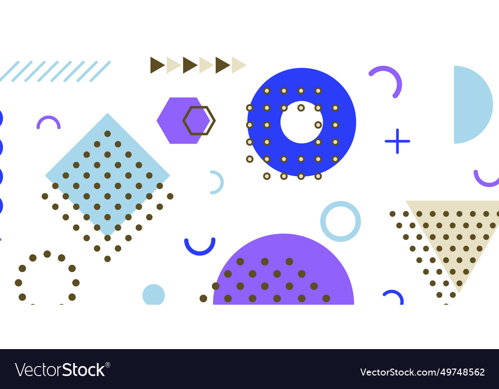 Modern abstract background with memphis elements Vector Image Modern abstract background with memphis elements