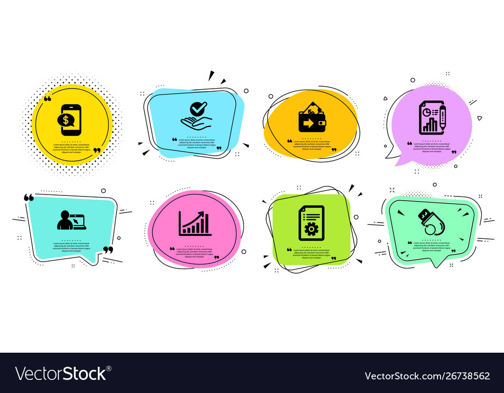 Report document graph chart and phone payment vector image Report document graph chart and phone payment