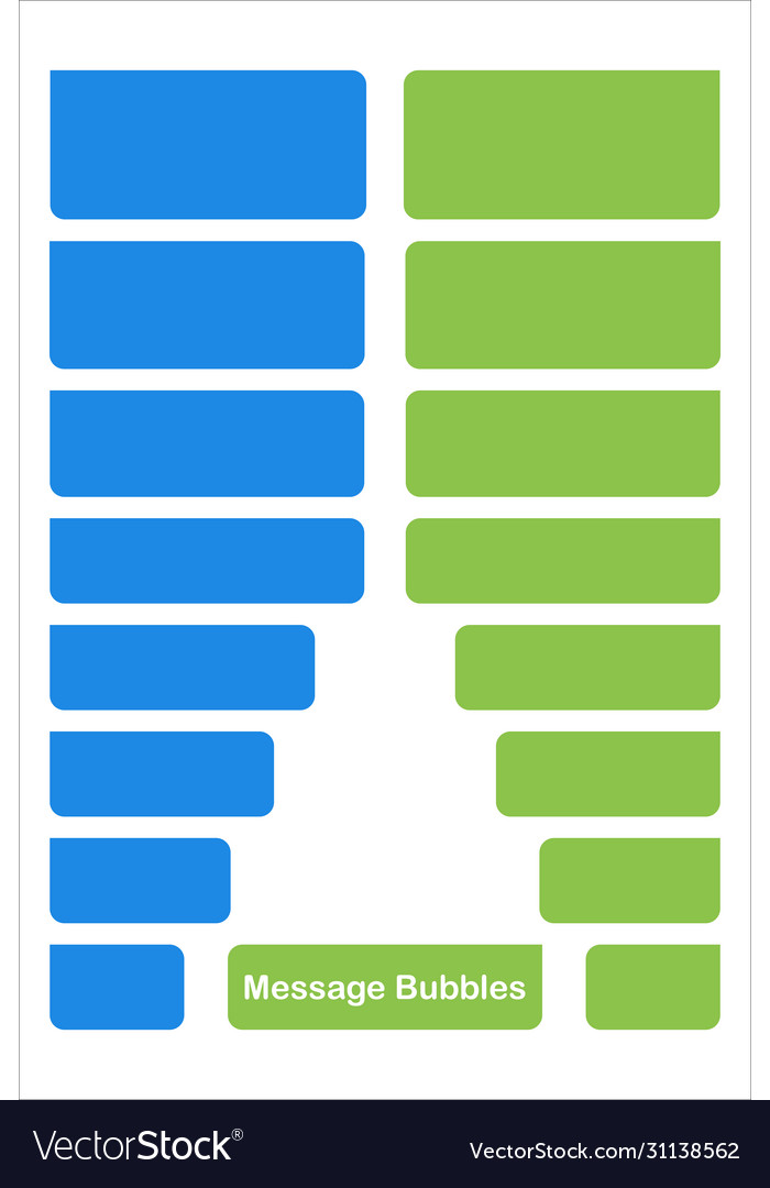 Set with blank speech message bubbles icons vector image Set with blank speech message bubbles icons