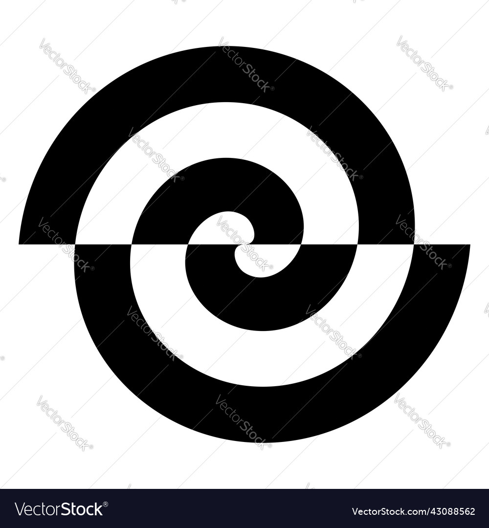 Spiral swirl twirl shape element