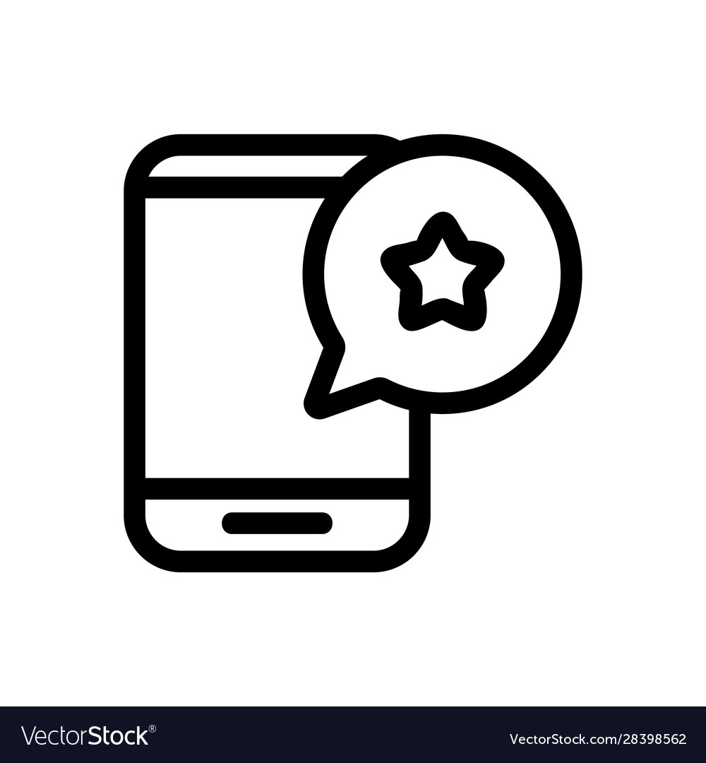 Tip from phone icon isolated contour