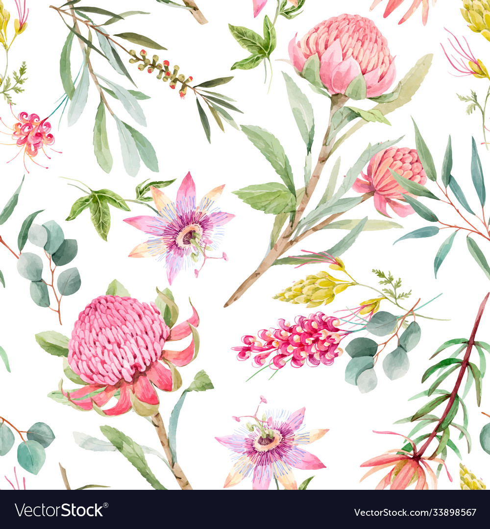 Beautiful seamless floral pattern Royalty Free Vector Image