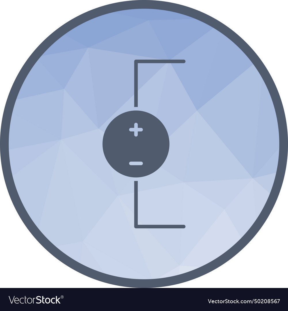 Dc voltage source icon image