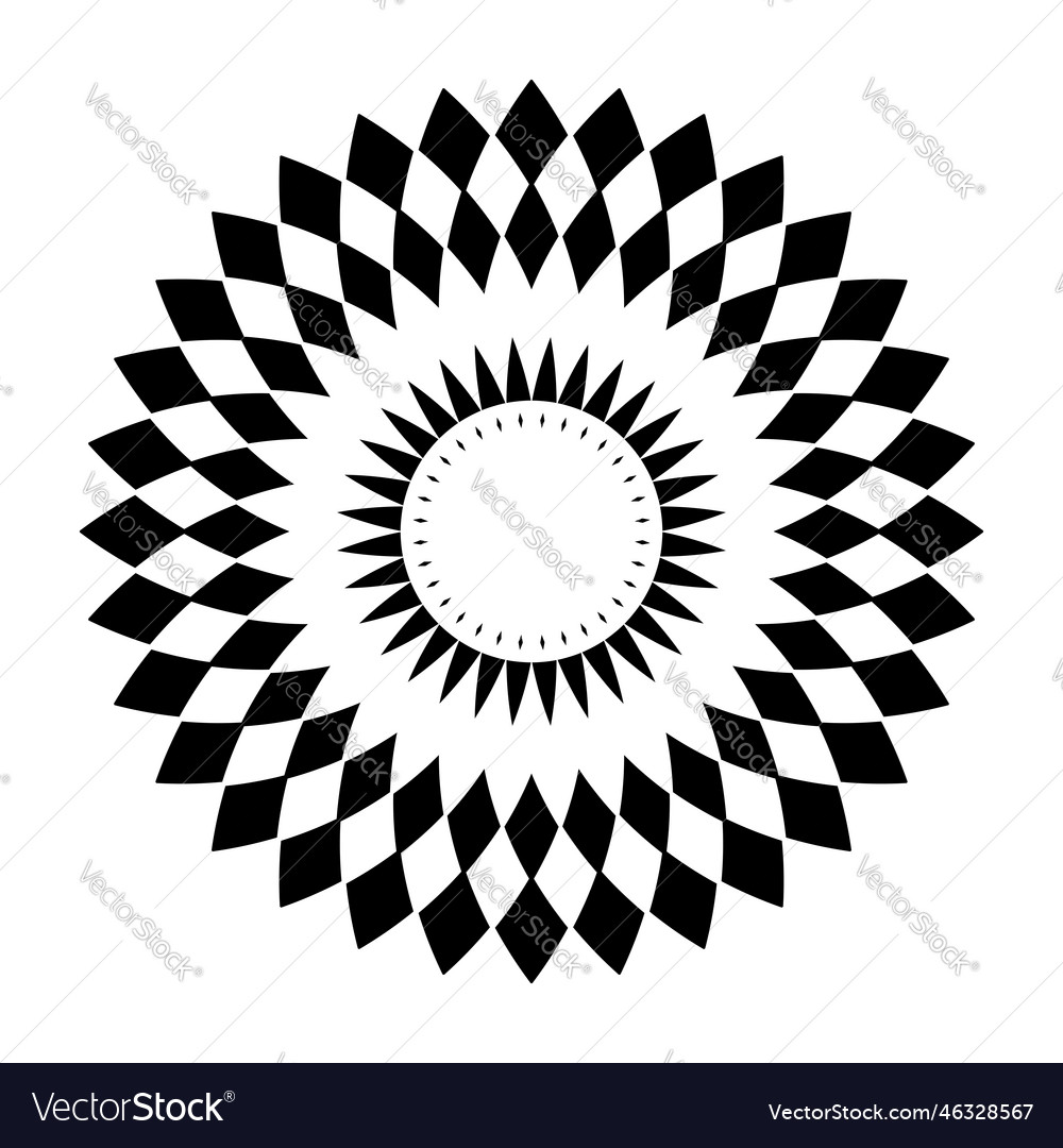 Geometric Radial Pattern