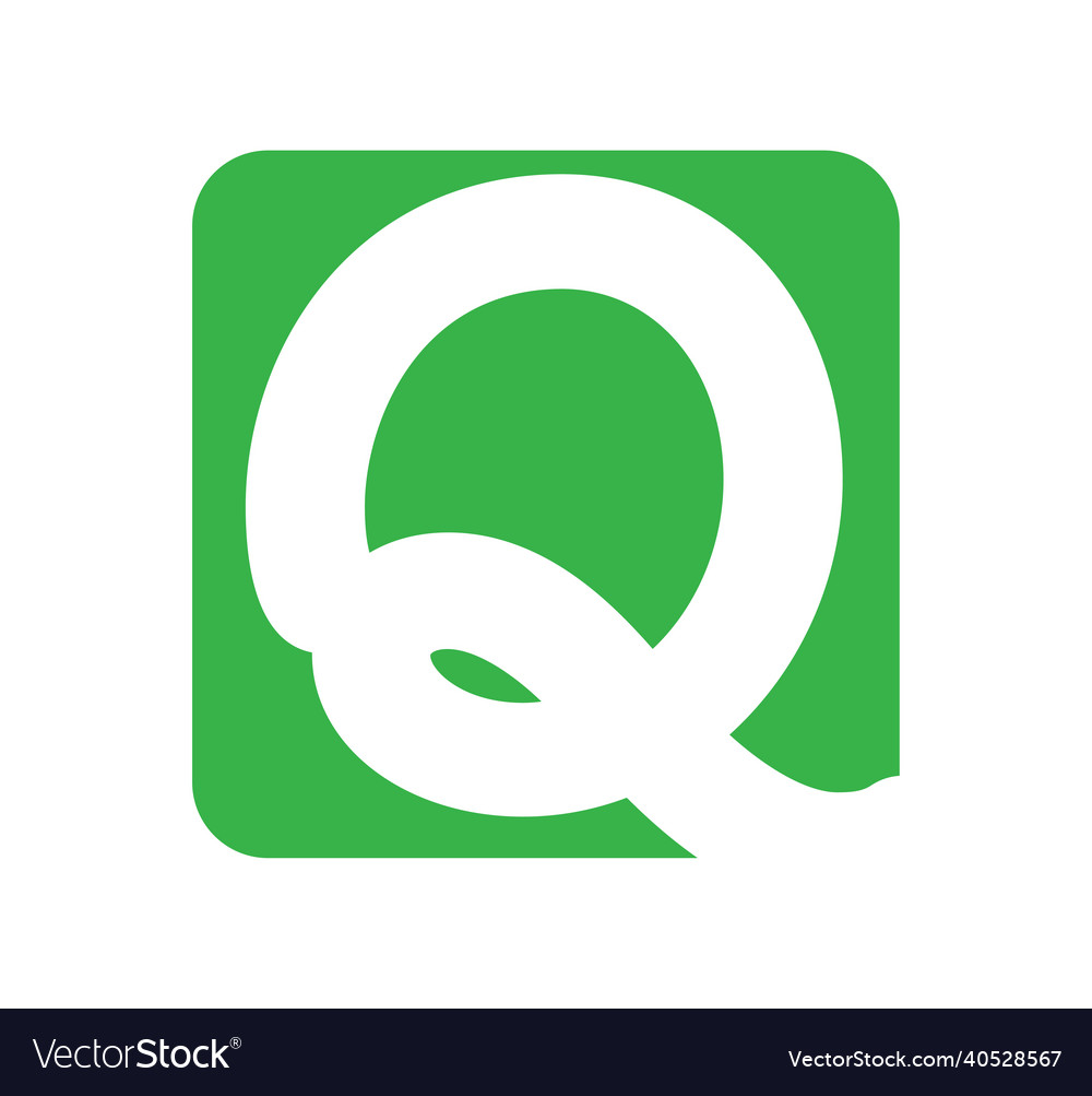 Logo design with letter q