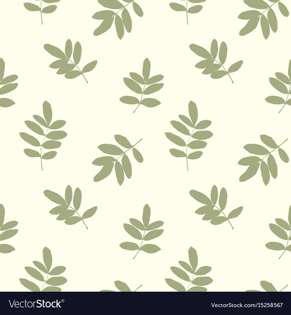Seamless pattern with leafs