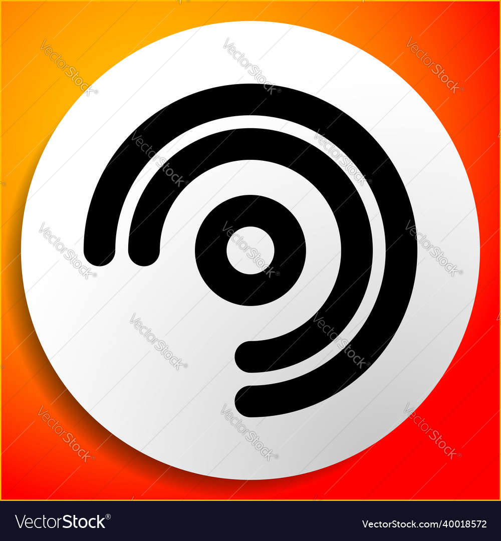 Cordless wireless connection wifi signal symbol Vector Image Cordless wireless connection wifi signal symbol