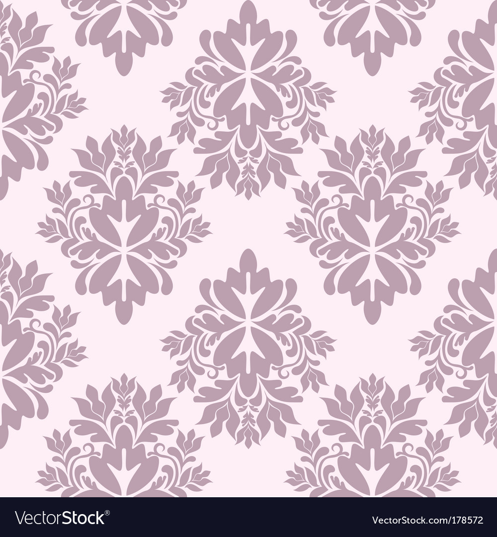 Damask wallpaper Royalty Free Vector Image - VectorStock