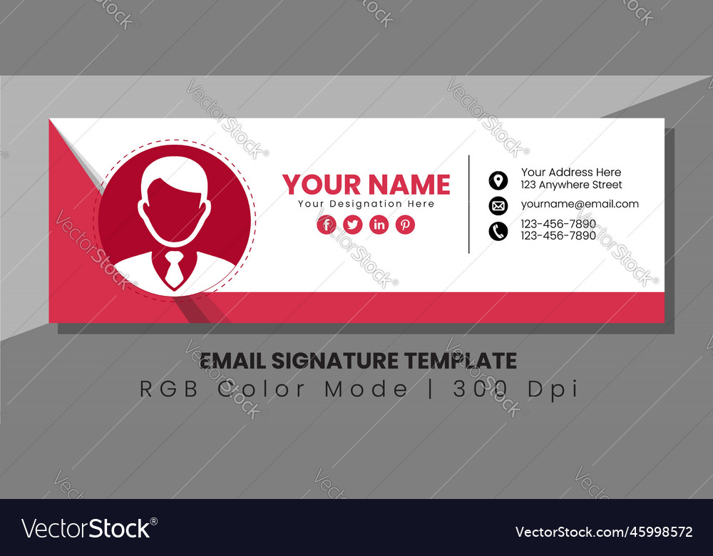 Modern email signature