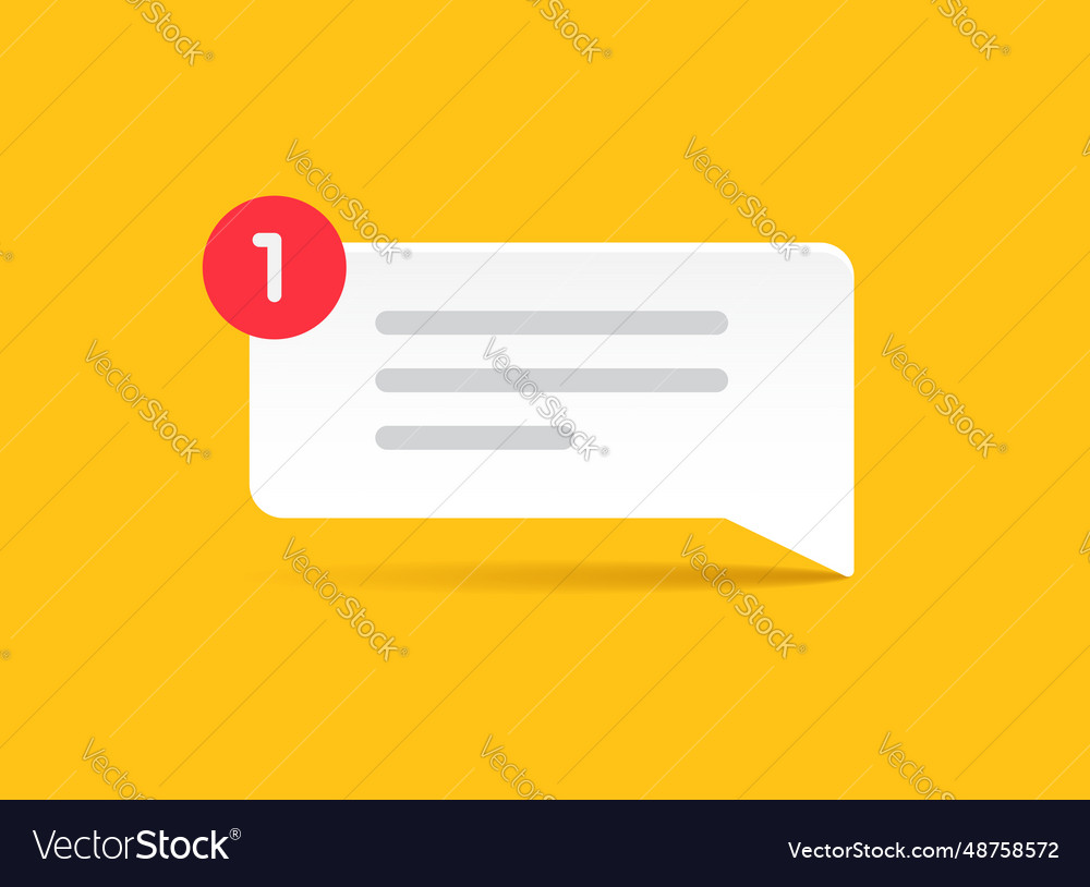 New message icon in flat style incoming inbox vector image New message icon in flat style incoming inbox