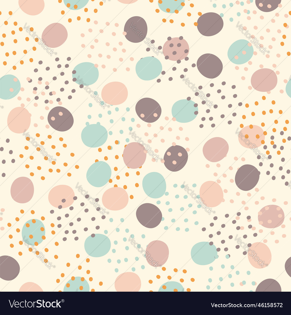 Seamless pattern dots in minimalism style vector image Seamless pattern dots in minimalism style