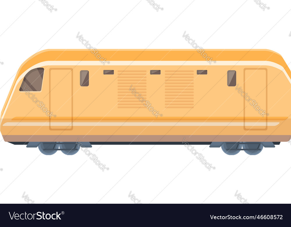 Speed train icon cartoon cargo goods Royalty Free Vector