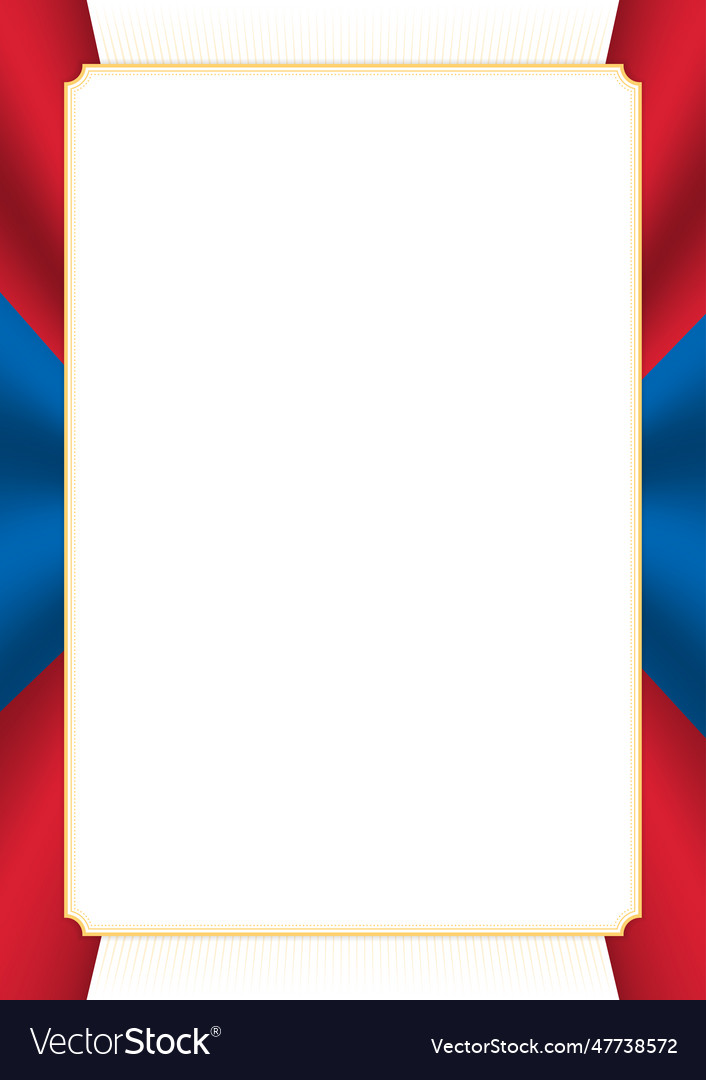 Vertical frame and border with mongolia flag