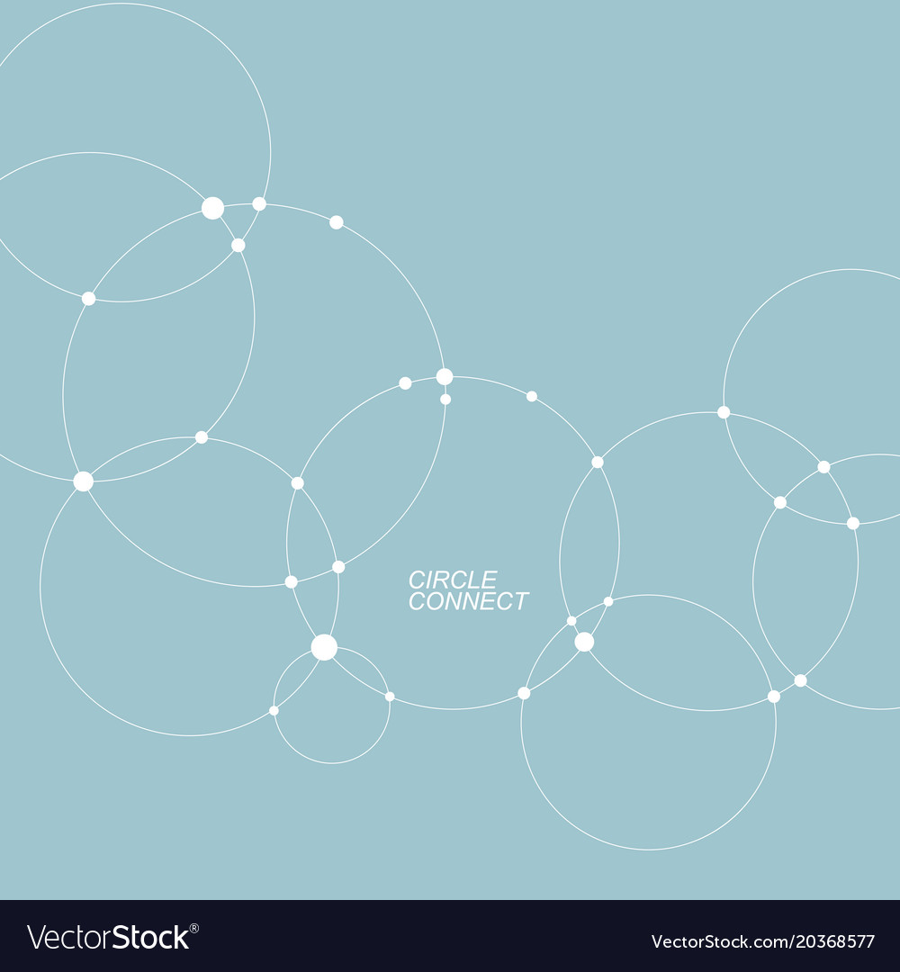 Abstract background with overlapping circles