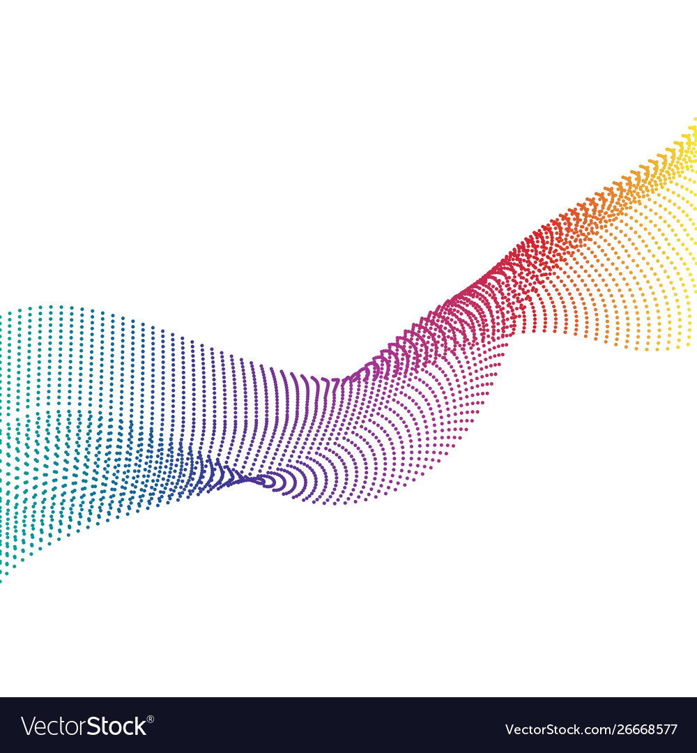 Abstract smooth color wave vector image Abstract smooth color wave
