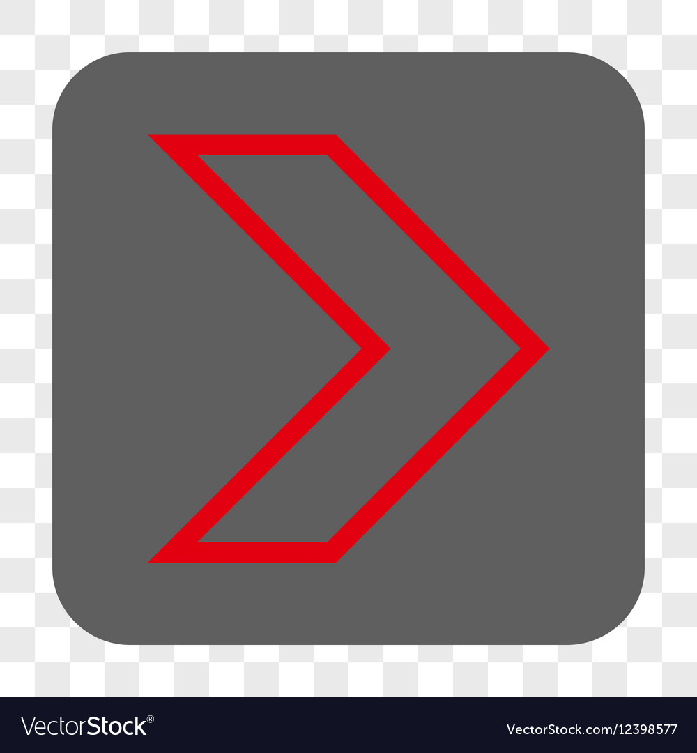 Arrowhead right rounded square button