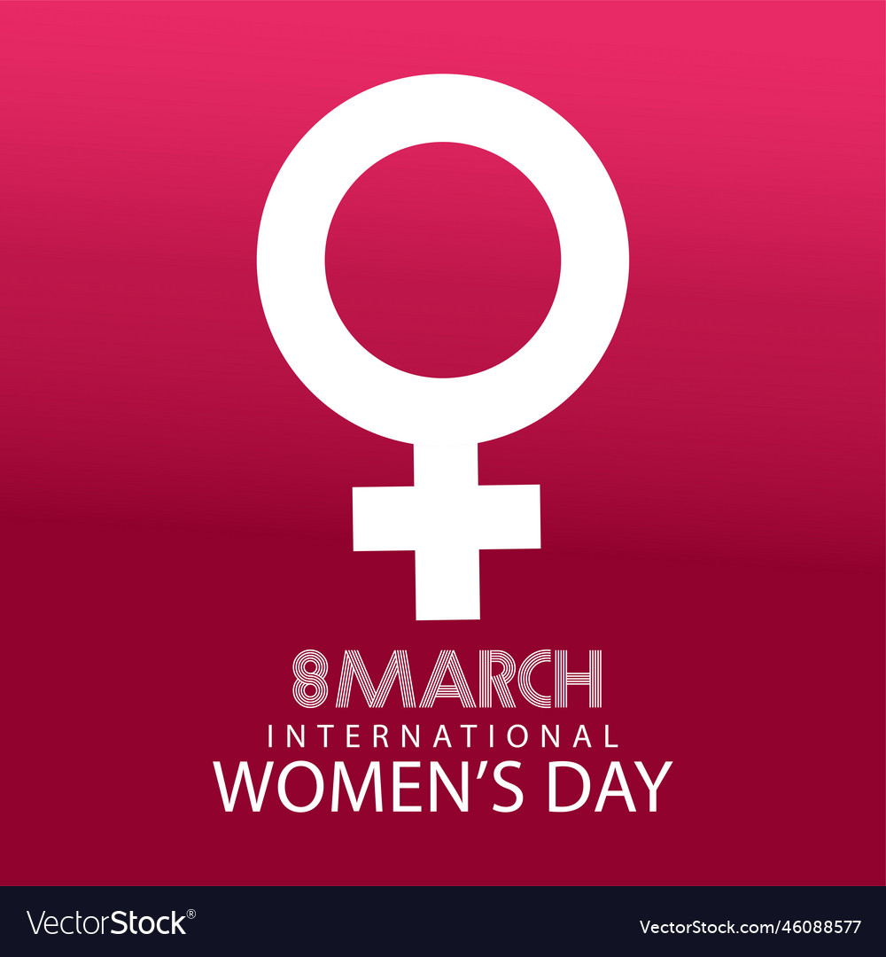 International womens day 8 march template Vector Image