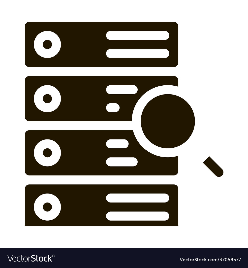 Particle research algorithm icon glyph vector image Particle research algorithm icon glyph