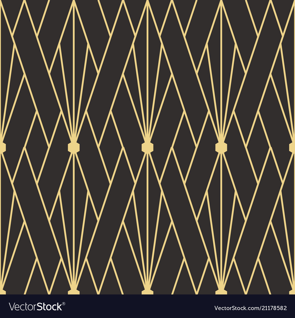 Abstract art deco seamless pattern 03 Royalty Free Vector