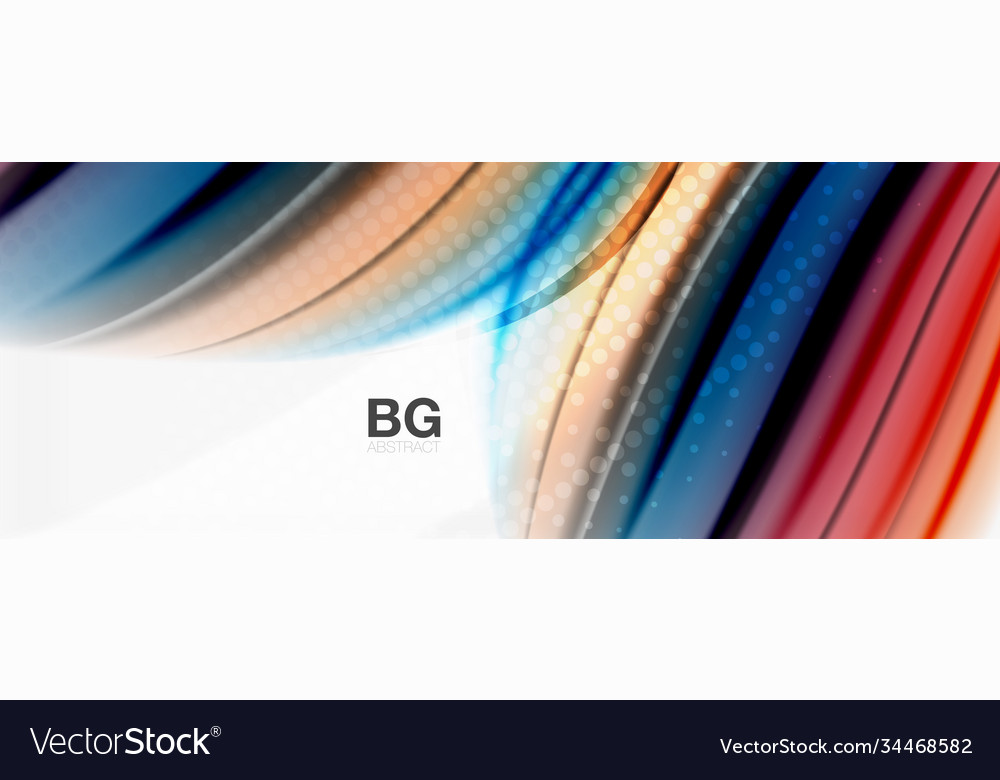 Abstract background smooth flowing lines blurred vector image Abstract background smooth flowing lines blurred