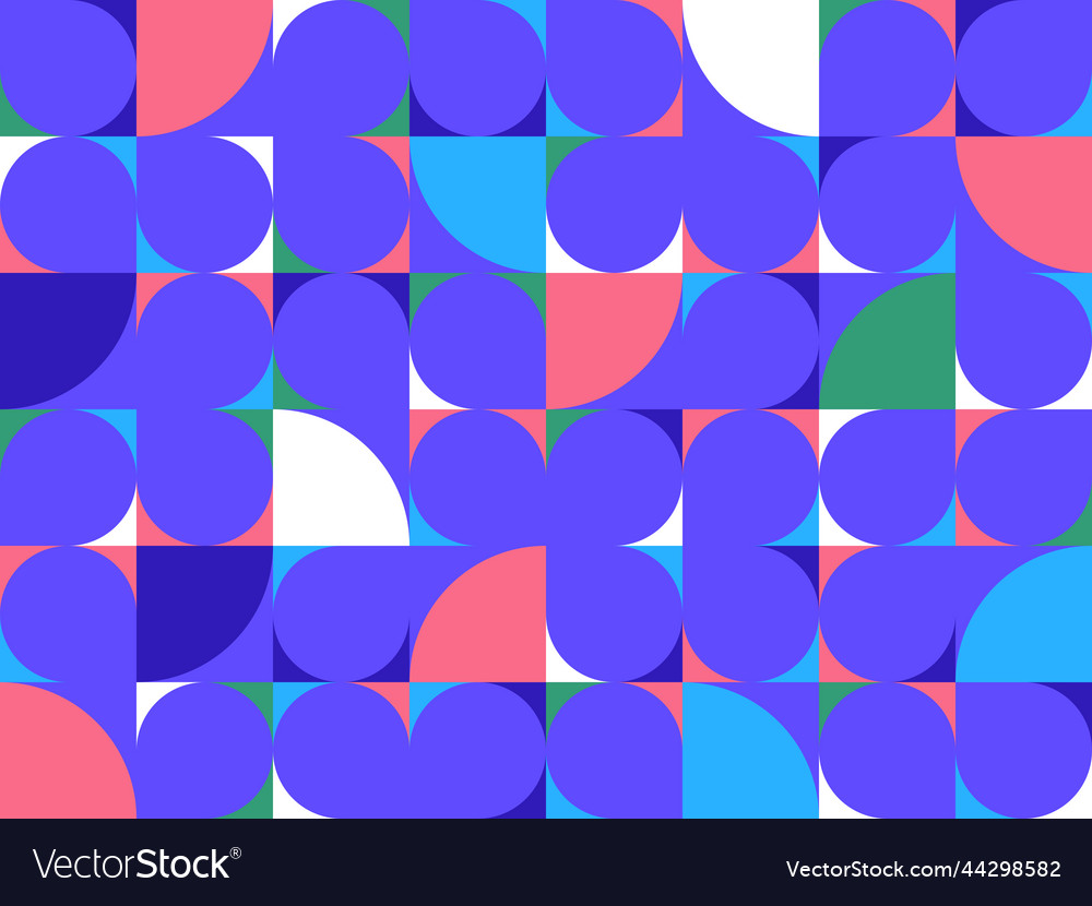 Abstract geometric seamless pattern color simple vector image Abstract geometric seamless pattern color simple
