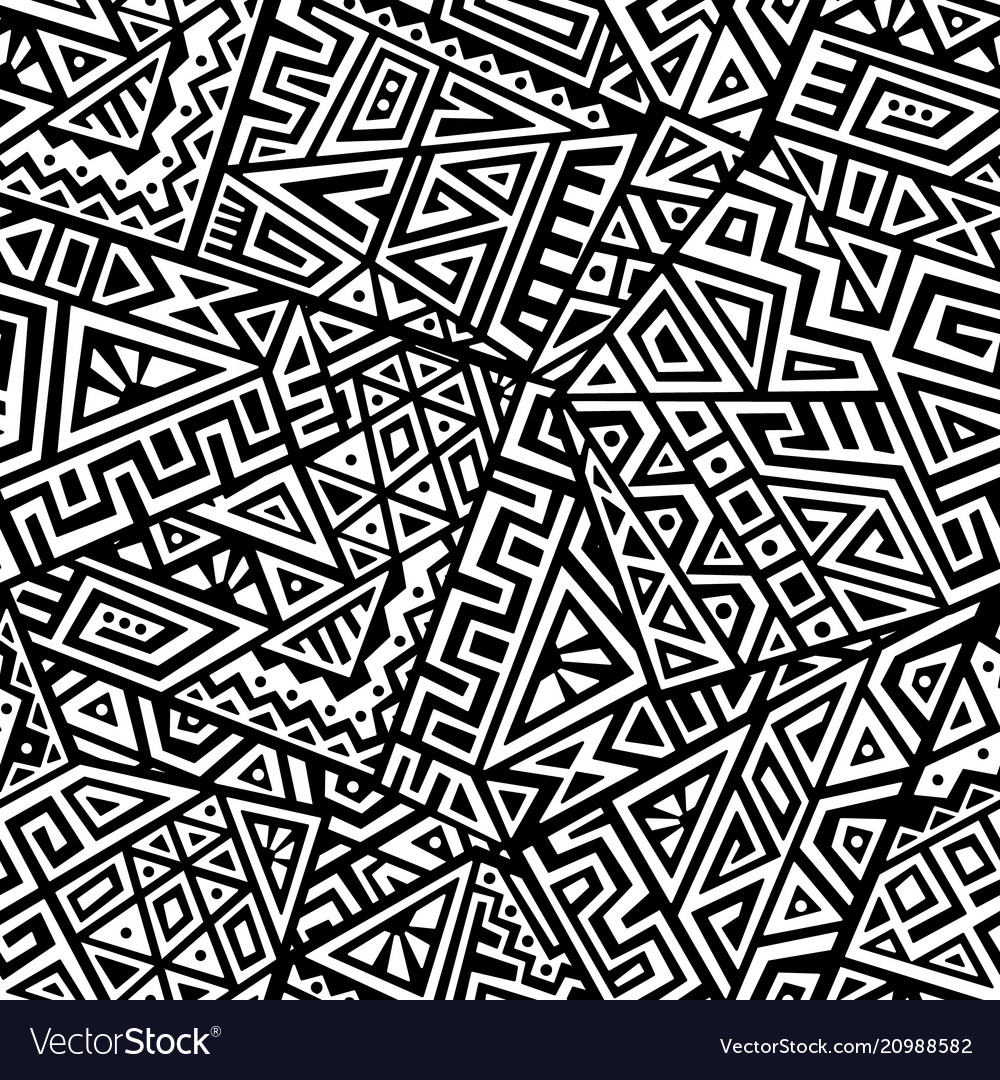 Creative seamless pattern Royalty Free Vector Image