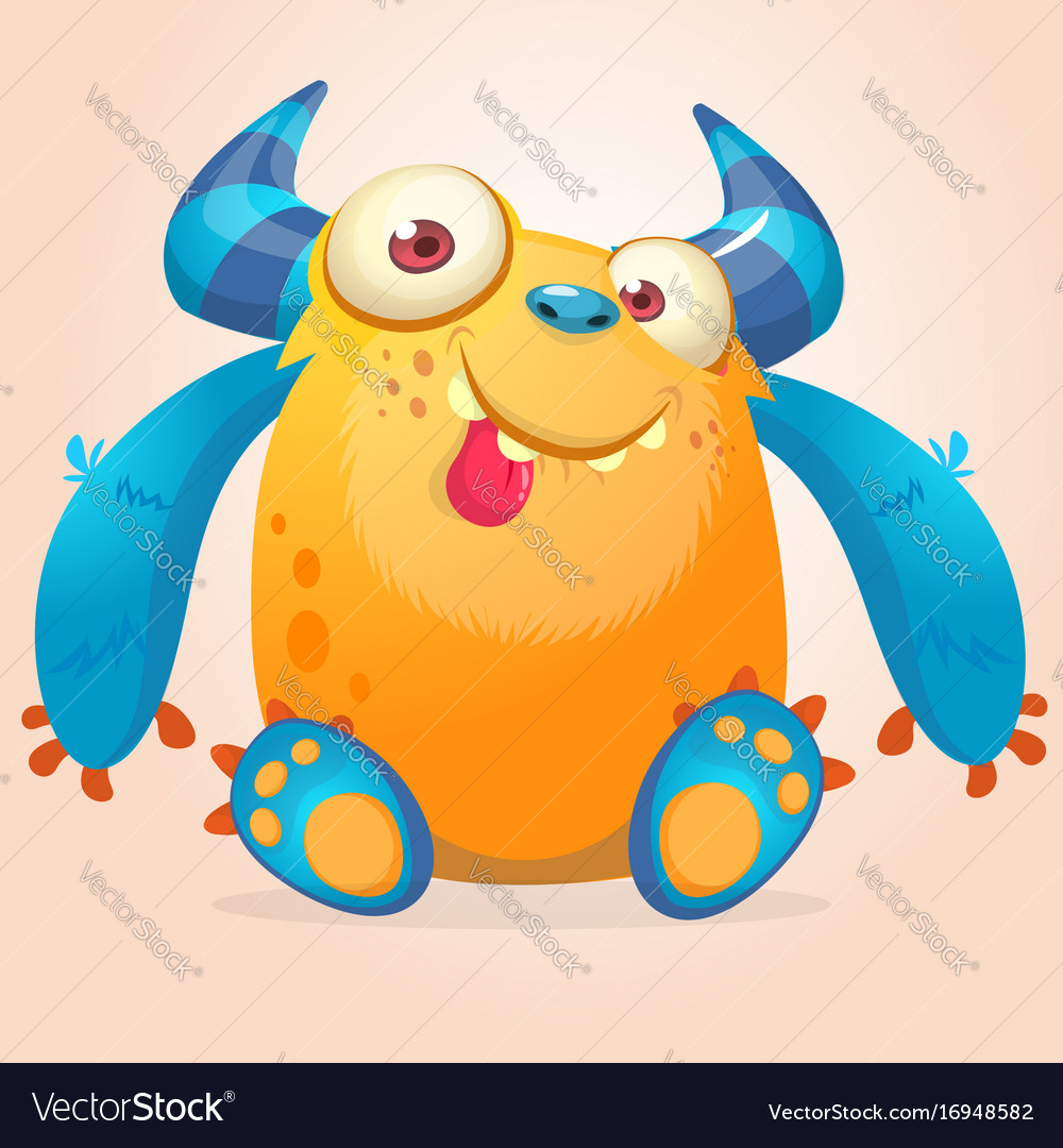 Cute cartoon monster