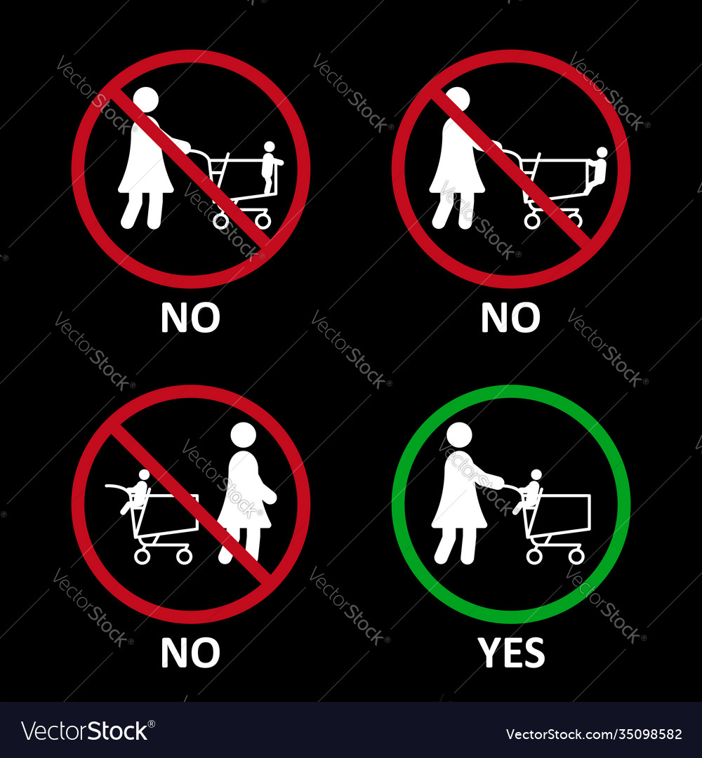 Regeln mit Warenkorb Einkaufswagen vector image Regeln mit Warenkorb Einkaufswagen