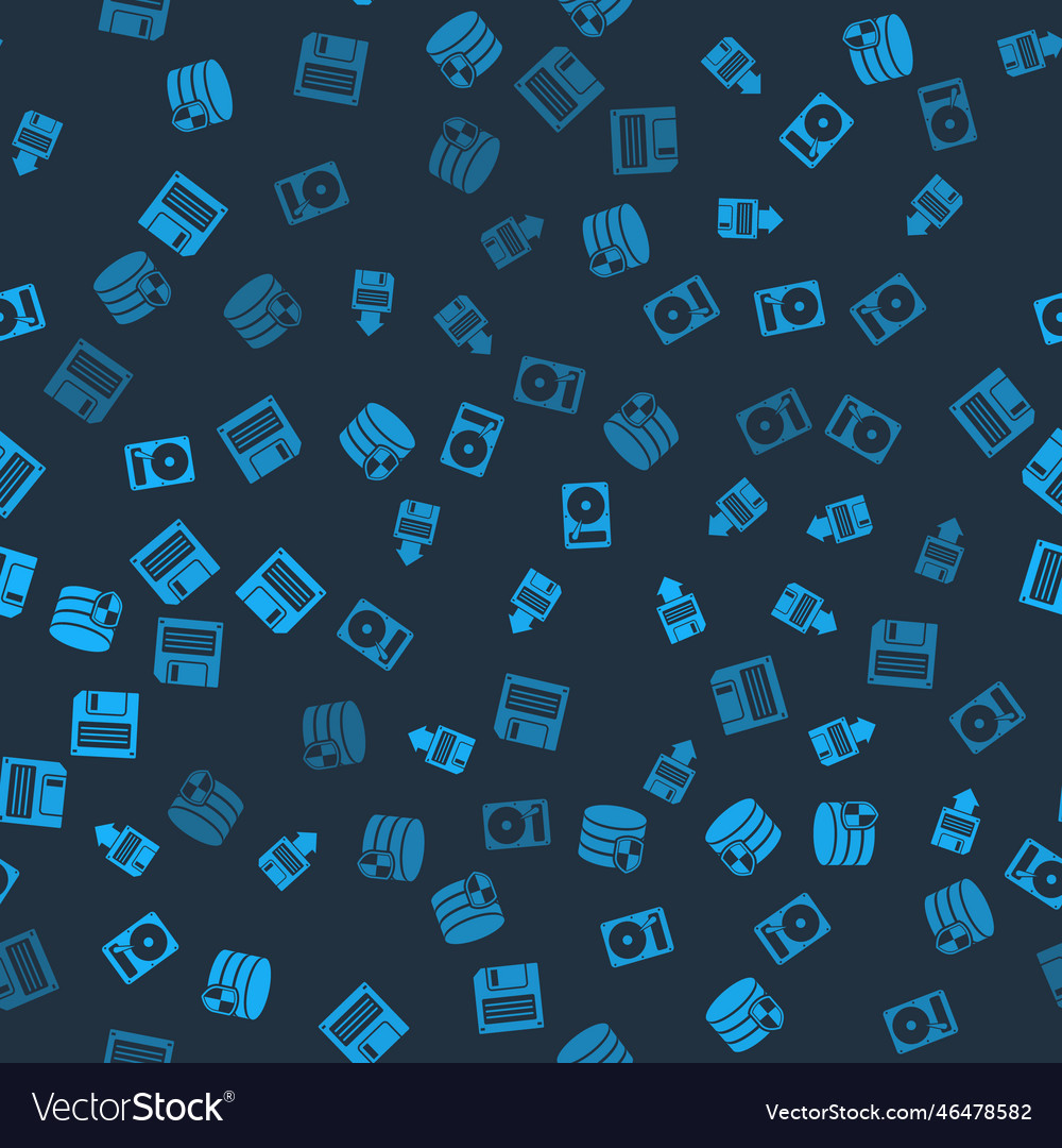 Set database protection floppy disk backup hard vector image Set database protection floppy disk backup hard