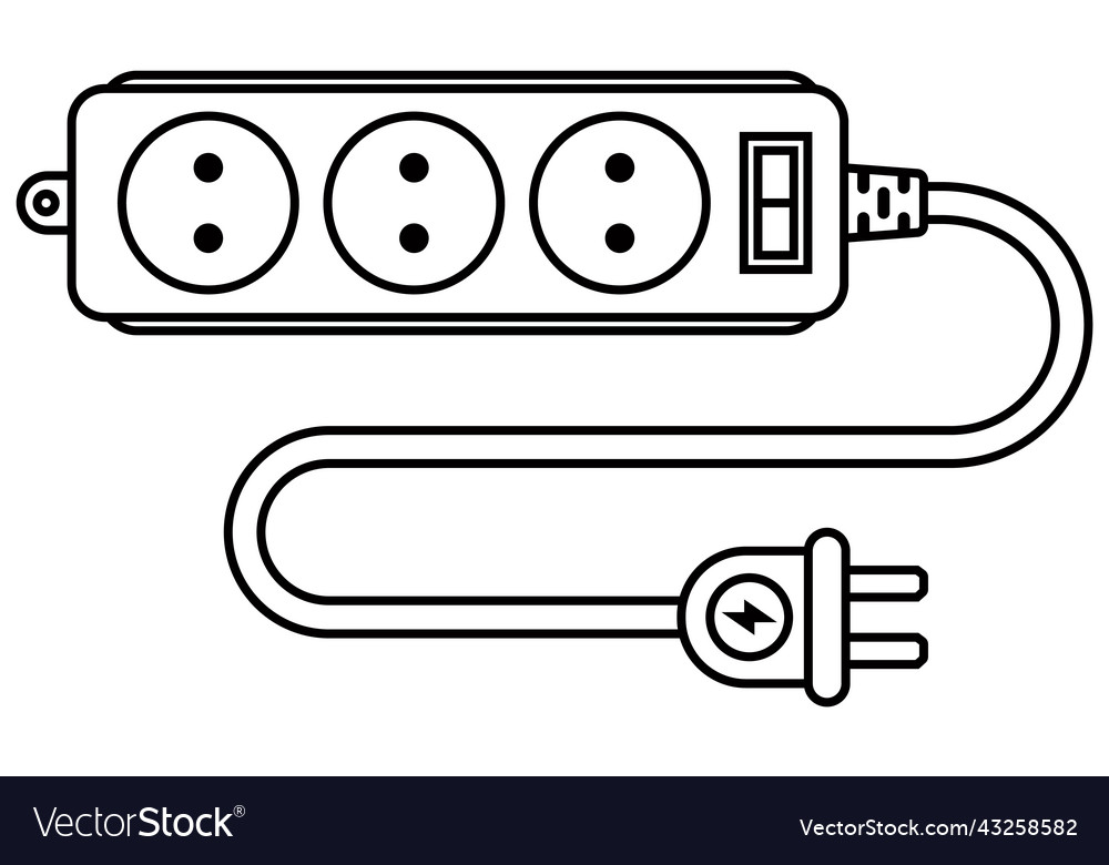 Socket icon on the cord extension