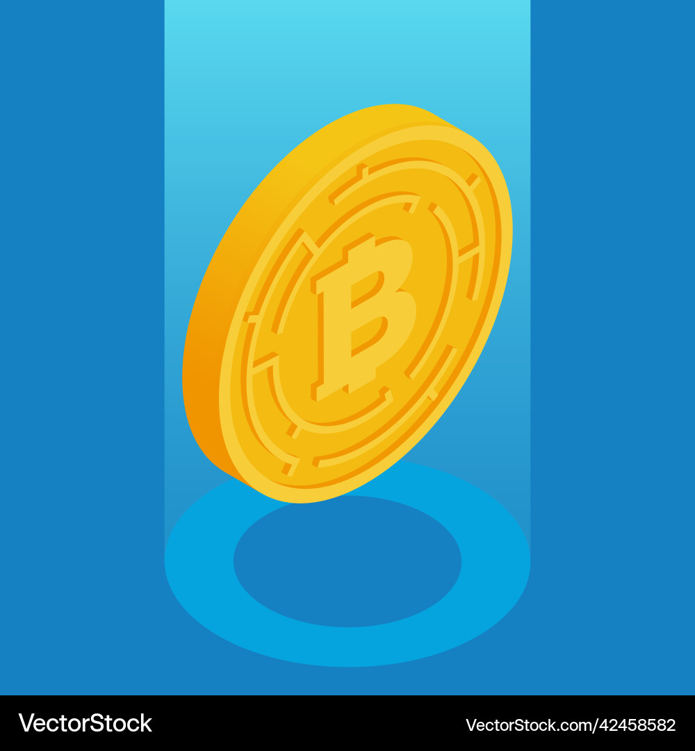 Web 30 technology isometric concept Royalty Free Vector
