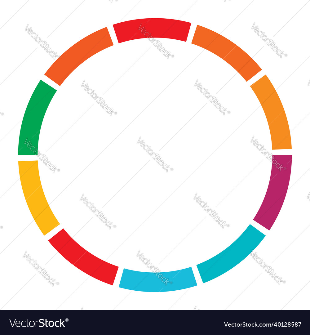 10 Teilschnitt segmentiert Kreis abstrakt gestrichelt vector image 10 Teilschnitt segmentiert Kreis abstrakt gestrichelt