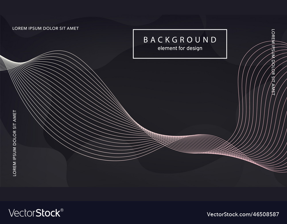 Abstract background wave element for design vector image Abstract background wave element for design